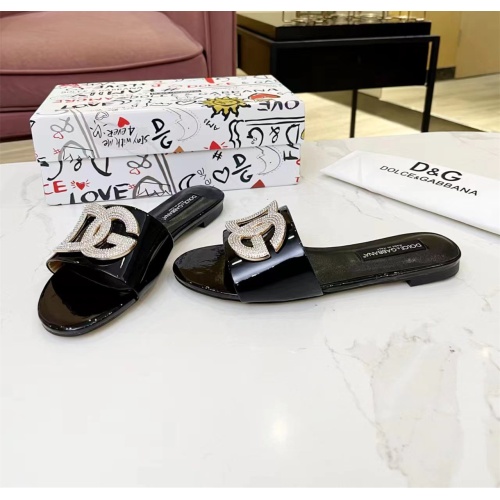 Replica Dolce & Gabbana D&G Slippers For Women #1159451 $82.00 USD for Wholesale