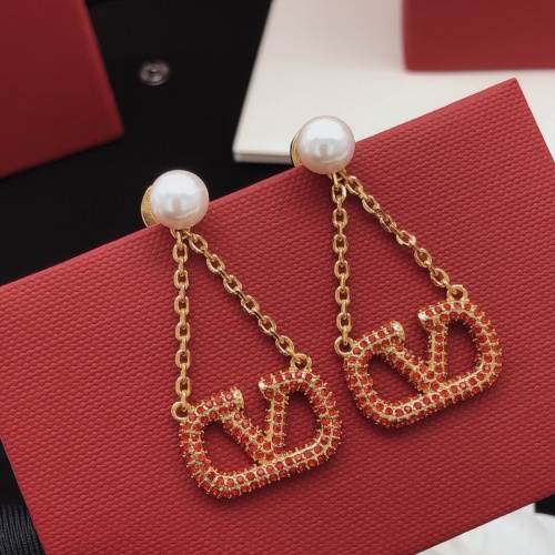 Replica Valentino Earrings For Women #1160918 $32.00 USD for Wholesale