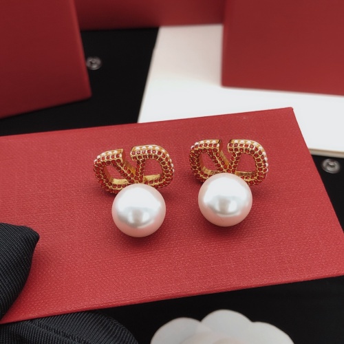 Replica Valentino Earrings For Women #1160932 $32.00 USD for Wholesale