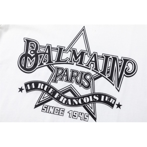 Replica Balmain T-Shirts Short Sleeved For Men #1162546 $32.00 USD for Wholesale