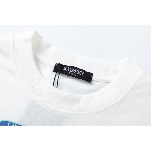 Replica Balmain T-Shirts Short Sleeved For Men #1162548 $34.00 USD for Wholesale