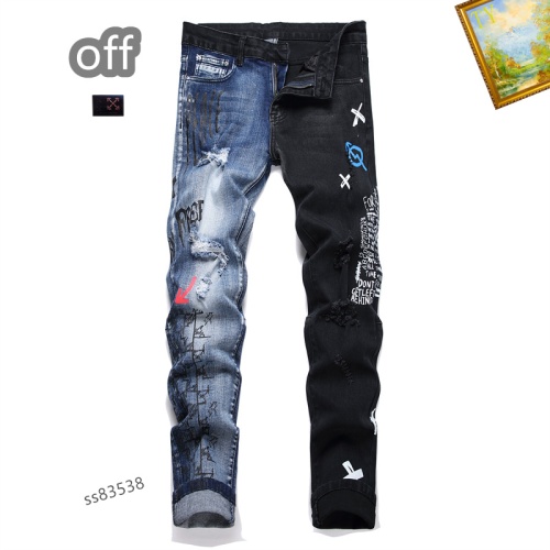 Replica Off-White Jeans For Men #1163013, $48.00 USD, [ITEM#1163013], Replica Off-White Jeans outlet from China