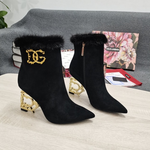 Replica Dolce &amp; Gabbana D&amp;G Boots For Women #1163073, $175.00 USD, [ITEM#1163073], Replica Dolce &amp; Gabbana D&amp;G Boots outlet from China