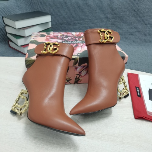 Replica Dolce & Gabbana D&G Boots For Women #1163107 $172.00 USD for Wholesale