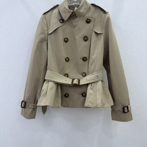 Replica Burberry Trench Coat Long Sleeved For Women #1163219, $155.00 USD, [ITEM#1163219], Replica Burberry Trench Coat outlet from China