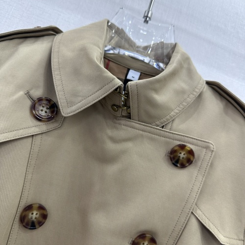 Replica Burberry Trench Coat Long Sleeved For Women #1163219 $155.00 USD for Wholesale