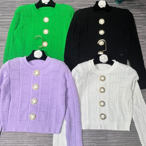 Replica Balmain Sweaters Long Sleeved For Women #1163307 $80.00 USD for Wholesale