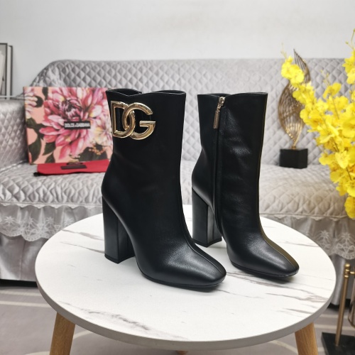Replica Dolce & Gabbana D&G Boots For Women #1163371 $160.00 USD for Wholesale
