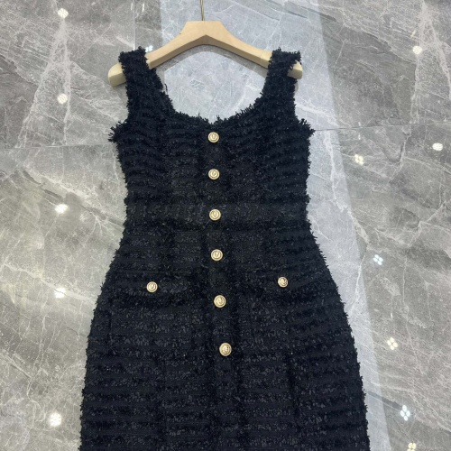 Replica Balmain Dresses Sleeveless For Women #1163443, $118.00 USD, [ITEM#1163443], Replica Balmain Dresses outlet from China