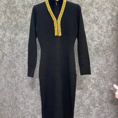 Replica Balmain Dresses Long Sleeved For Women #1163448, $125.00 USD, [ITEM#1163448], Replica Balmain Dresses outlet from China