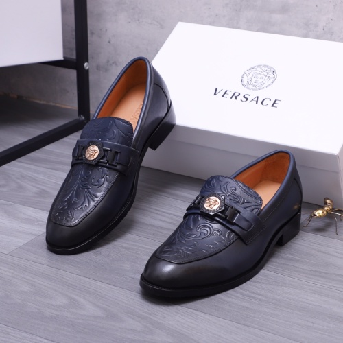 Replica Versace Leather Shoes For Men #1163660, $82.00 USD, [ITEM#1163660], Replica Versace Leather Shoes outlet from China