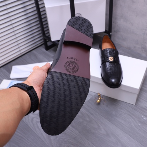 Replica Versace Leather Shoes For Men #1163662 $82.00 USD for Wholesale