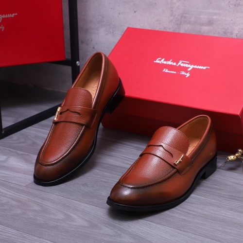 Replica Salvatore Ferragamo Leather Shoes For Men #1163667, $82.00 USD, [ITEM#1163667], Replica Salvatore Ferragamo Leather Shoes outlet from China