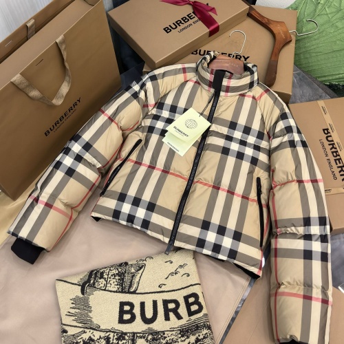 Replica Burberry Down Feather Coat Long Sleeved For Women #1163671, $210.00 USD, [ITEM#1163671], Replica Burberry Down Feather Coat outlet from China