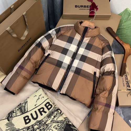 Replica Burberry Down Feather Coat Long Sleeved For Women #1163672, $210.00 USD, [ITEM#1163672], Replica Burberry Down Feather Coat outlet from China