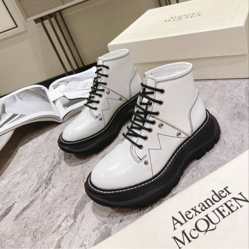 Replica Alexander McQueen Boots For Women #1163705, $115.00 USD, [ITEM#1163705], Replica Alexander McQueen Boots outlet from China