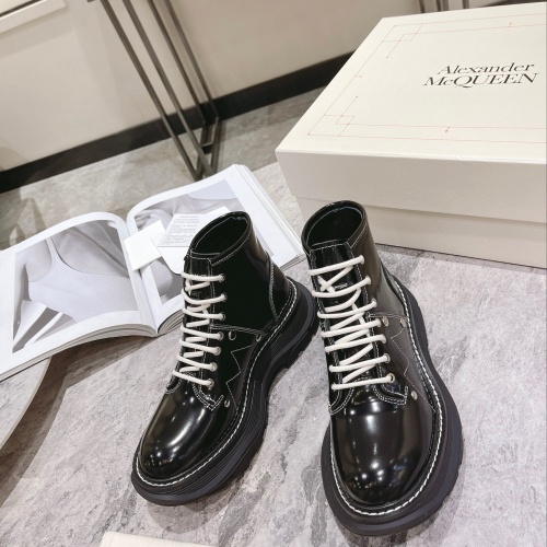 Replica Alexander McQueen Boots For Women #1163706 $115.00 USD for Wholesale