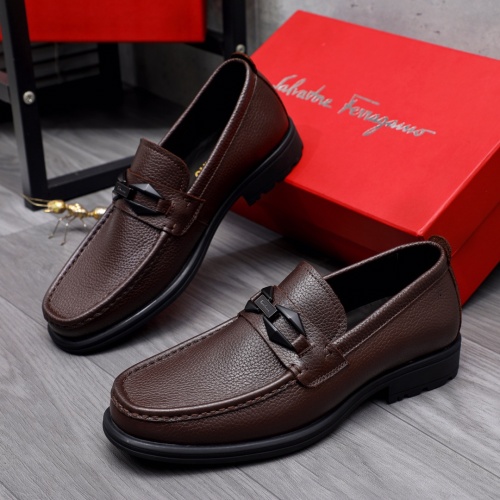 Replica Salvatore Ferragamo Leather Shoes For Men #1163730, $85.00 USD, [ITEM#1163730], Replica Salvatore Ferragamo Leather Shoes outlet from China