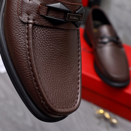 Replica Salvatore Ferragamo Leather Shoes For Men #1163730 $85.00 USD for Wholesale