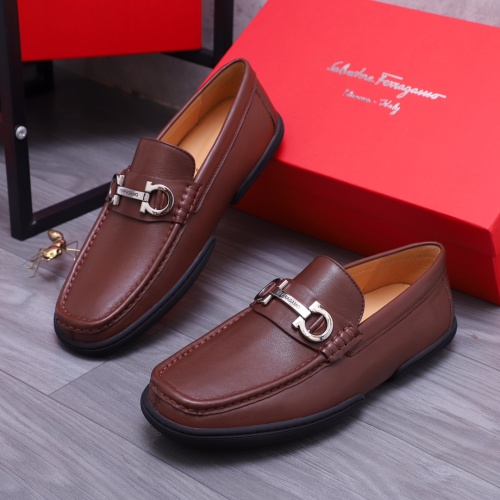 Replica Salvatore Ferragamo Leather Shoes For Men #1163902, $92.00 USD, [ITEM#1163902], Replica Salvatore Ferragamo Leather Shoes outlet from China