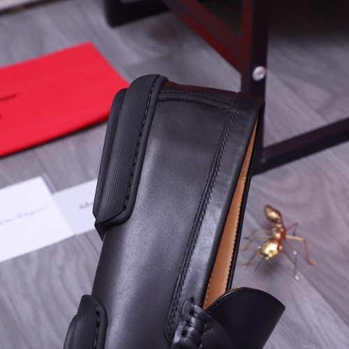 Replica Salvatore Ferragamo Leather Shoes For Men #1163904 $92.00 USD for Wholesale