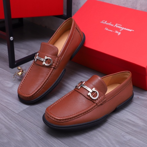 Replica Salvatore Ferragamo Leather Shoes For Men #1163920, $92.00 USD, [ITEM#1163920], Replica Salvatore Ferragamo Leather Shoes outlet from China