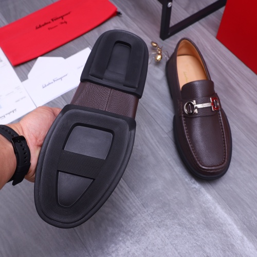 Replica Salvatore Ferragamo Leather Shoes For Men #1163921 $92.00 USD for Wholesale