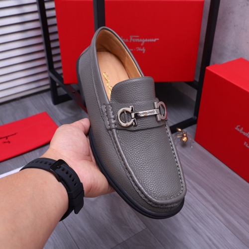 Replica Salvatore Ferragamo Leather Shoes For Men #1163922 $92.00 USD for Wholesale
