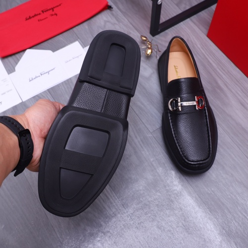 Replica Salvatore Ferragamo Leather Shoes For Men #1163924 $92.00 USD for Wholesale