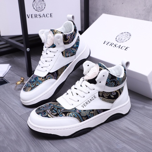 Replica Versace High Tops Shoes For Men #1164064, $80.00 USD, [ITEM#1164064], Replica Versace High Tops Shoes outlet from China