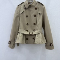Burberry Trench Coat Long Sleeved For Women #1163219