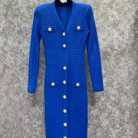$128.00 USD Balmain Dresses Long Sleeved For Women #1163453