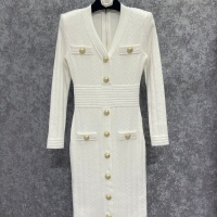 $128.00 USD Balmain Dresses Long Sleeved For Women #1163454
