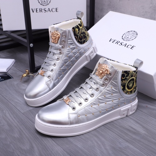 Replica Versace High Tops Shoes For Men #1164237, $76.00 USD, [ITEM#1164237], Replica Versace High Tops Shoes outlet from China
