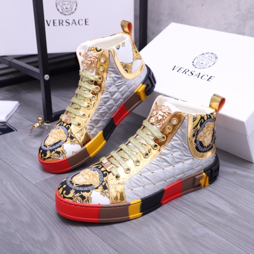 Replica Versace High Tops Shoes For Men #1164239, $76.00 USD, [ITEM#1164239], Replica Versace High Tops Shoes outlet from China