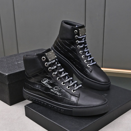 Replica Philipp Plein PP High Tops Shoes For Men #1164253, $85.00 USD, [ITEM#1164253], Replica Philipp Plein PP High Tops Shoes outlet from China