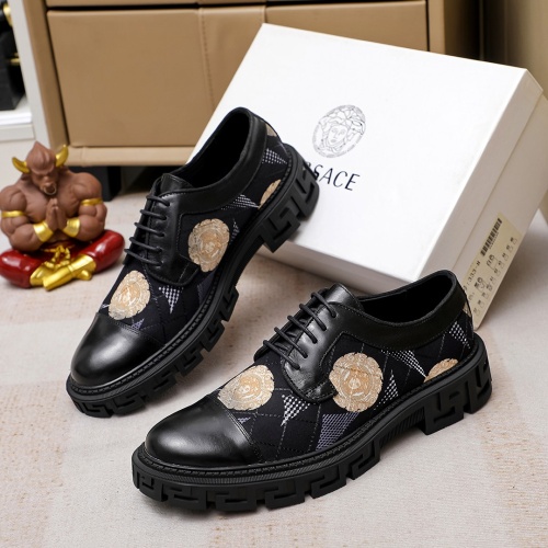Replica Versace Leather Shoes For Men #1164343, $82.00 USD, [ITEM#1164343], Replica Versace Leather Shoes outlet from China
