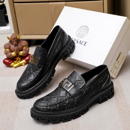 Replica Versace Leather Shoes For Men #1164345, $82.00 USD, [ITEM#1164345], Replica Versace Leather Shoes outlet from China