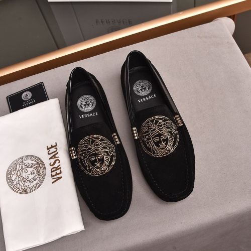 Replica Versace Leather Shoes For Men #1164348, $72.00 USD, [ITEM#1164348], Replica Versace Leather Shoes outlet from China
