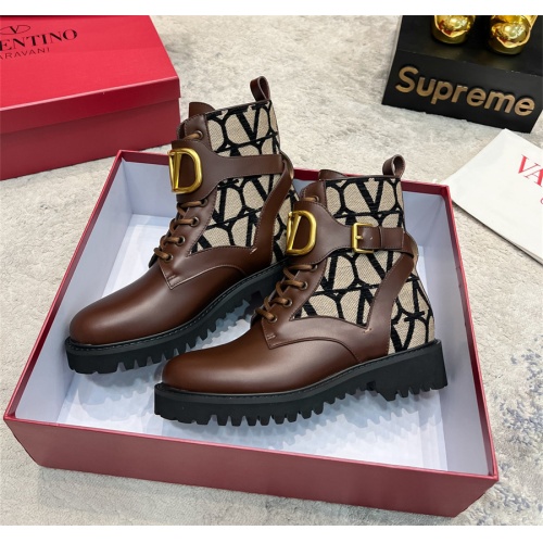 Replica Valentino Boots For Women #1164637 $112.00 USD for Wholesale