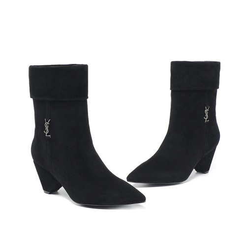 Replica Yves Saint Laurent YSL Boots For Women #1164703 $130.00 USD for Wholesale
