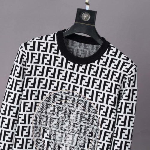 Replica Versace Sweaters Long Sleeved For Men #1164993 $48.00 USD for Wholesale