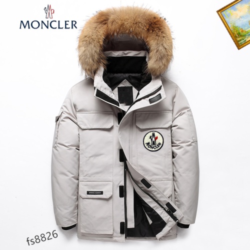 Replica Moncler Down Feather Coat Long Sleeved For Men #1165694, $82.00 USD, [ITEM#1165694], Replica Moncler Down Feather Coat outlet from China