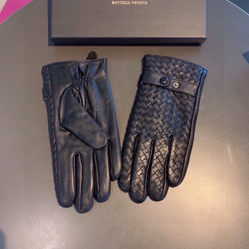 Replica Bottega Veneta BV Gloves For Men #1166741 $76.00 USD for Wholesale