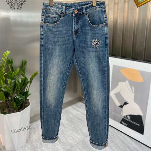 Replica Chrome Hearts Jeans For Men #1167340, $48.00 USD, [ITEM#1167340], Replica Chrome Hearts Jeans outlet from China