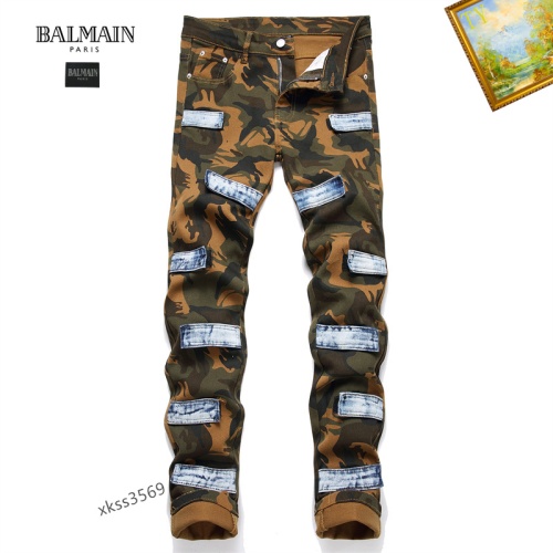 Replica Balmain Jeans For Men #1167356, $48.00 USD, [ITEM#1167356], Replica Balmain Jeans outlet from China