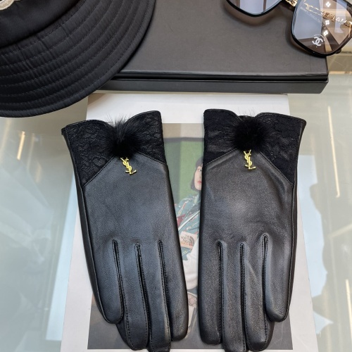 Replica Yves Saint Laurent Gloves For Women #1167575, $48.00 USD, [ITEM#1167575], Replica Yves Saint Laurent Gloves outlet from China