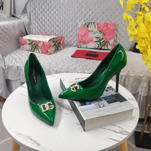 Replica Dolce & Gabbana D&G High-Heeled Shoes For Women #1168806 $130.00 USD for Wholesale