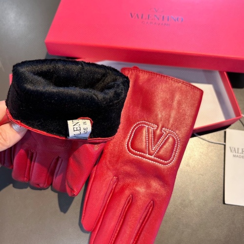 Replica Valentino Gloves For Women #1169554 $45.00 USD for Wholesale