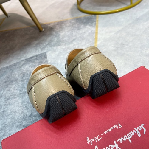 Replica Salvatore Ferragamo Leather Shoes For Men #1172308 $92.00 USD for Wholesale